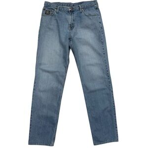 Cinch Jeans Mens Size 36x38 Blue Denim Black Label Relaxed Fit (Fits 36x37)